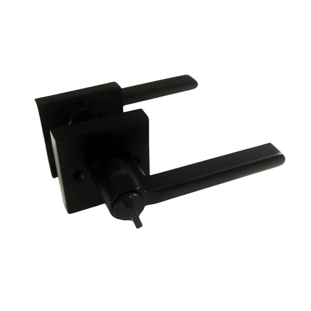 Chapa Baño Negra con Seguro