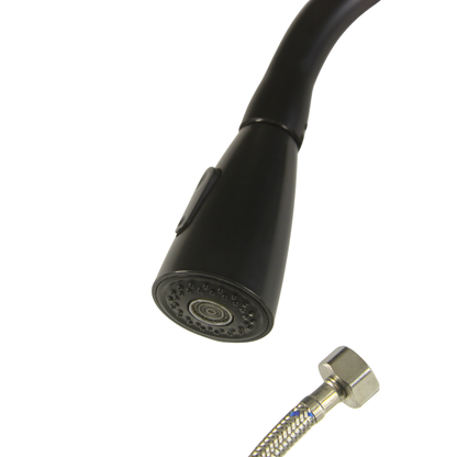 Llave Lavaplatos Negra Cuello Alto